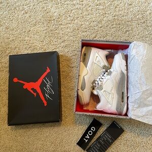 Air Jordan 4 Retro GS White Oreo